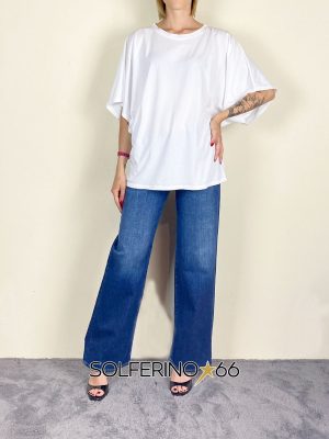 KONTATTO T-SHIRT MANTELLA BIANCO