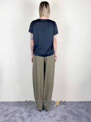 HAVEONE BLUSA MEZZA MANICA NERO - immagine 2
