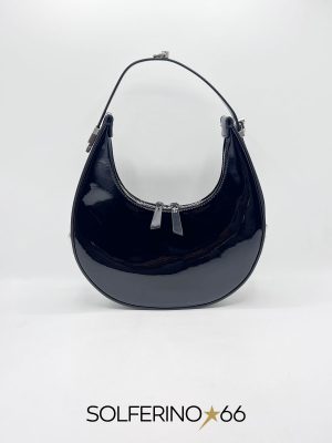MOON BAG  SMALL VERNICE NERA