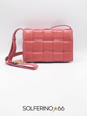 BORSA PATTA INTRECCIO SALMONE