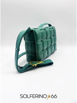 BORSA PATTA INTRECCIO VERDE - immagine 2