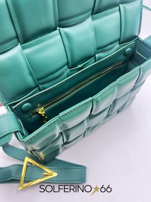 BORSA PATTA INTRECCIO VERDE - immagine 3
