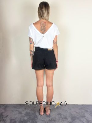 HAVEONE SHORTS RISVOLTO NERO - immagine 2