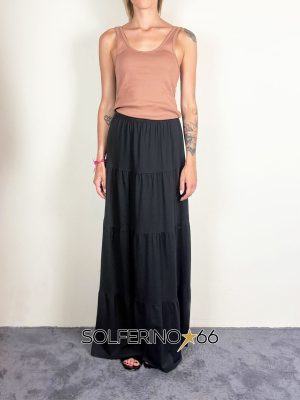 KONTATTO GONNA LUNGA BALZE NERO - immagine 2