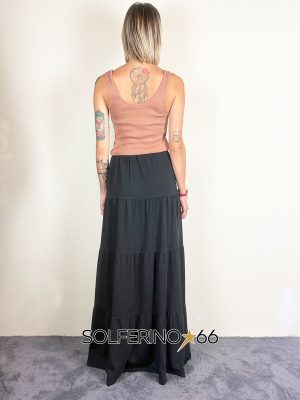 KONTATTO GONNA LUNGA BALZE NERO - immagine 3