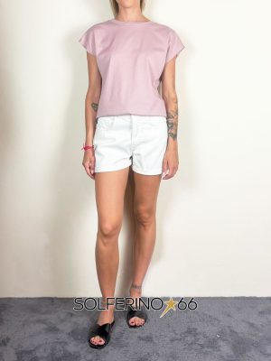 HAVEONE SHORTS RISVOLTO OFF-WHITE