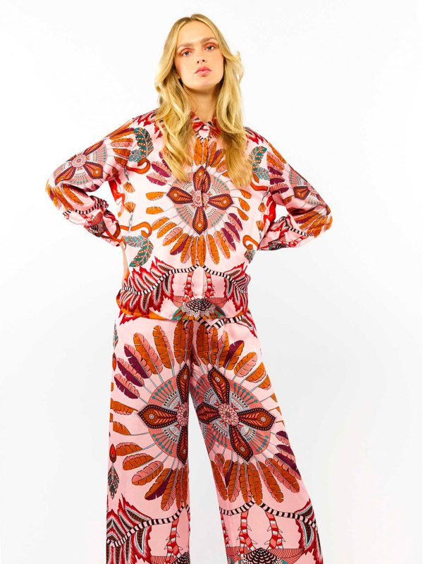 WILD CAMICIA BONAVENTURE PONY PINK