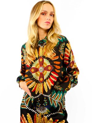 WILD CAMICIA BONAVENTURE PONY BLACK