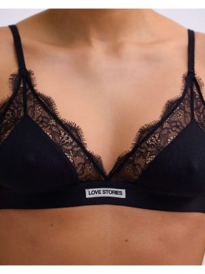 LOVE Stories LOVE LACE BRALETTE BLACK - immagine 2