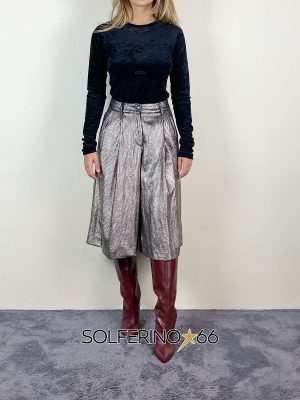 8PM GINEVRA SHORT NERO-ORO
