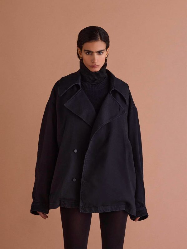 3x1 JESSICA JACKET SOLID BLACK