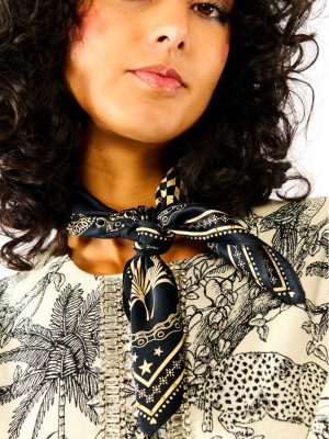 WILD MINI SCIARPA BANDANA NERA