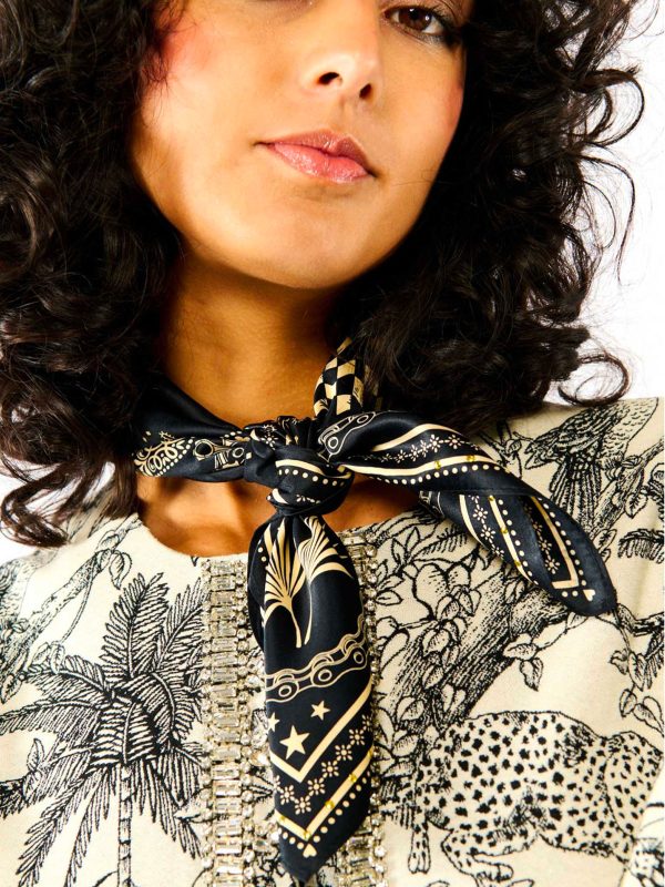 WILD MINI SCIARPA BANDANA NERA
