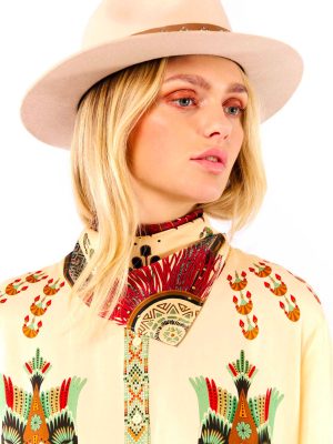 WILD MINI SCIARPA WESTERN BEIGE