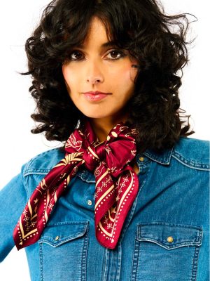 WILD SCIARPA MEDIA BANDANA BORDEAUX