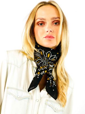 WILD SCIARPA MEDIA PAISLEY NERA