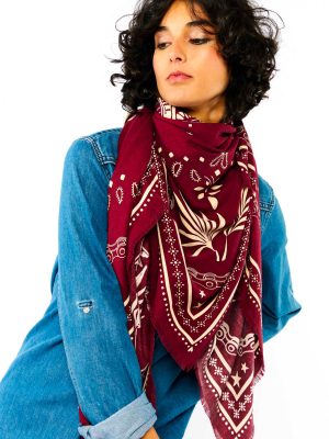 WILD SCIARPA BANDANA BORDEAUX