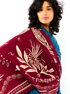 WILD SCIARPA BANDANA BORDEAUX - immagine 2