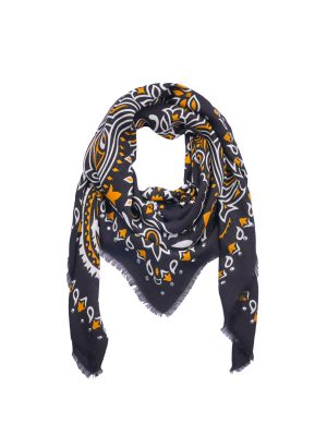 WILD SCIARPA BIG PAISLEY NERA - immagine 3