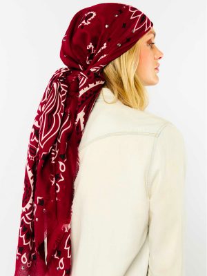 WILD SCIARPA BIG PAISLEY BORDEAUX