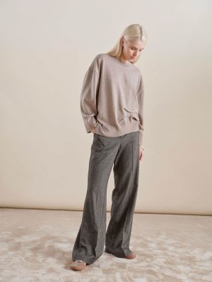 8PM MARIGOLD PANTALONE GRIGIO MELANGE CHIARO