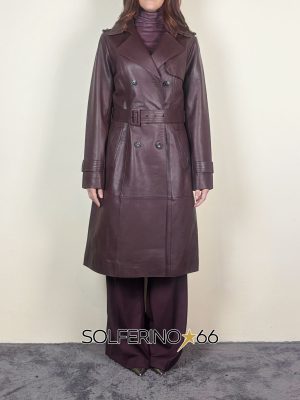 RINO & PELLE IRENE TRENCH CHOCOLATE BEAN - immagine 2