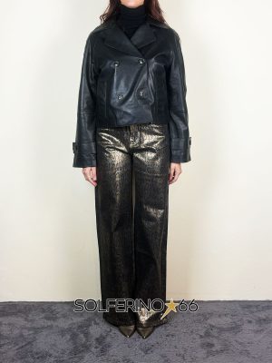RINO & PELLE LOTTE GIACCA NERO - immagine 2