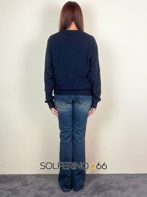 WOOL & CO GIROCOLLO LANA/CASHMERE BLU - immagine 3