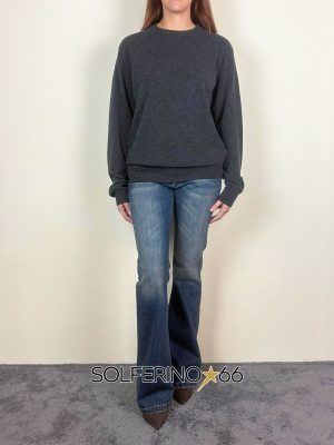 WOOL & CO GIROCOLLO LANA/CASHMERE ANTRACITE