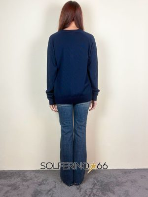 WOOL & CO CARDIGAN LANA MERINO BLU - immagine 3
