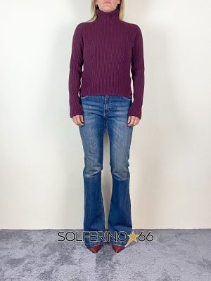 KONTATTO DOLCEVITA COSTE CROP BORDEAUX