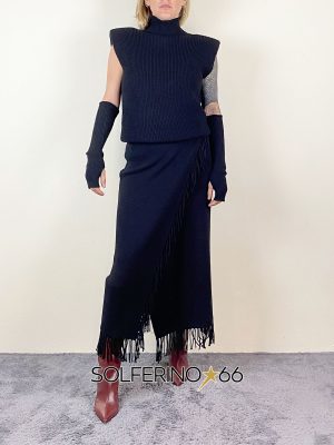 KONTATTO LONGUETTE FRANGE NERO