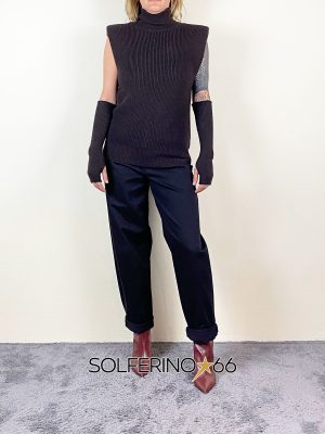 KONTATTO GILET CON MANICOTTI MORO