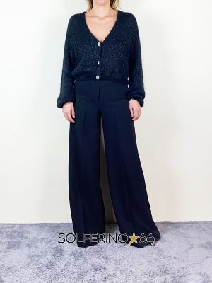 SOUVENIR PRIVéE CARDIGAN LUREX NERO