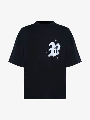 BOMBER PIXEL T-SHIRT - BLACK
