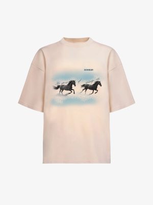 BOMBER RODEO T-SHIRT - CREAM