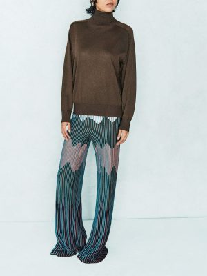 CIRCUS HOTEL PANTALONE JACQUARD LUREX